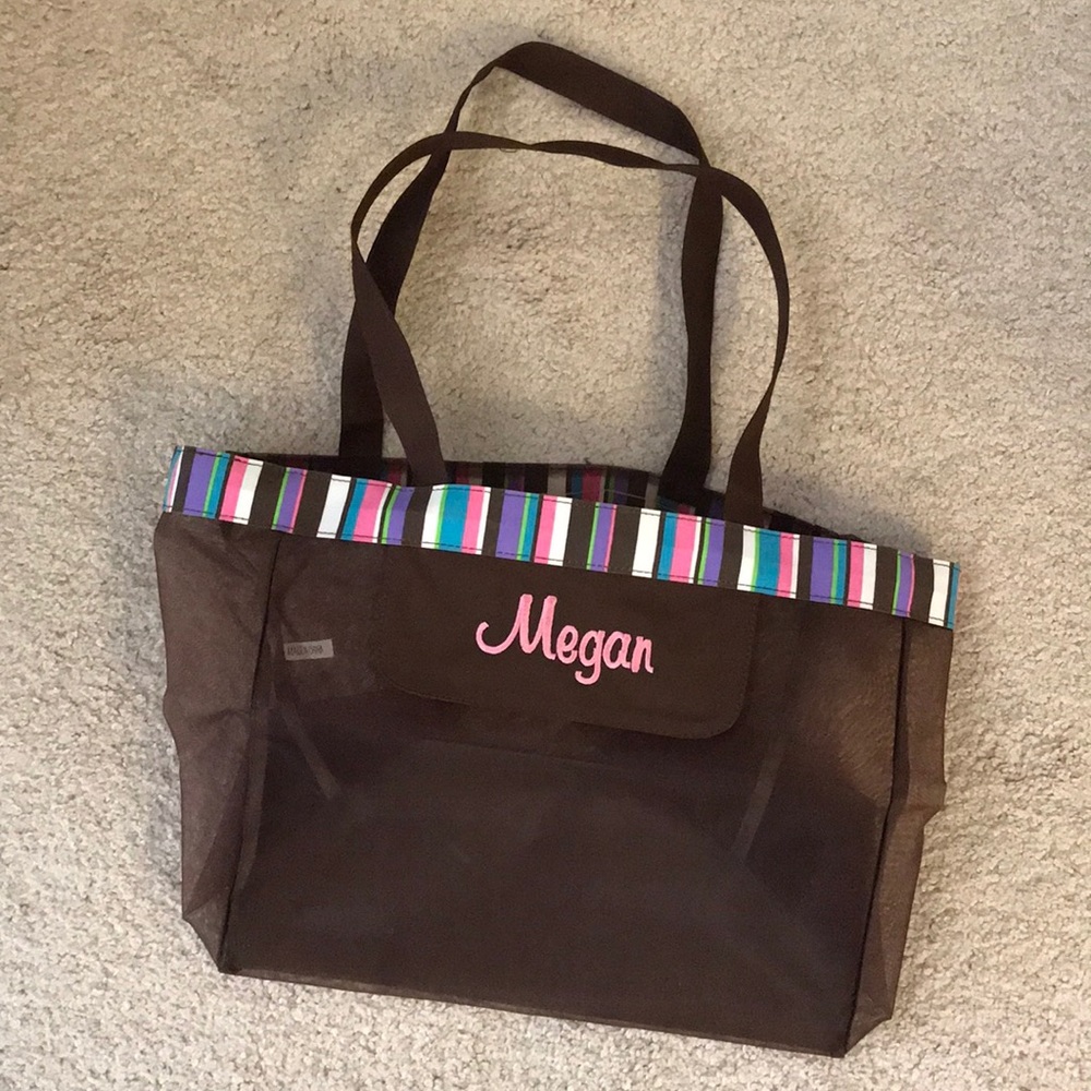Bag with “Megan” embroidered on front Never Used